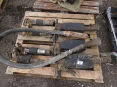 PALLET CONTAINING 4 X DEMOLITION PICKS, 3 X HEAVY AIR BREAKERS PLUS AN AIR POKER. (PN:918,983,982,59