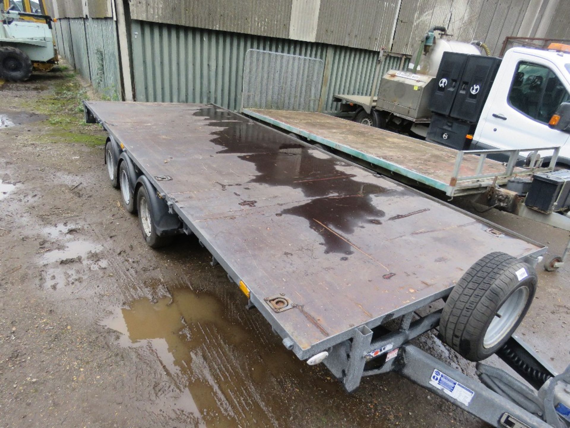 IFOR WILLIAMS LM186G3 TRIAXLED FLAT BED PLANT TRAILER, 18FT LENGTH X 6FT WIDTH, YEAR 2020 BUILD. SN: - Image 13 of 13