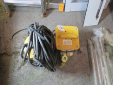 LARGE SUBMERSIBLE WATER PUMP WITH A TRANSFORMER. THIS LOT IS SOLD UNDER THE AUCTIONEERS MARGIN SCHEM
