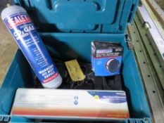 BOX OF WELDING SUNDRIES. SOURCED FROM COMPANY LIQUIDATION. THIS LOT IS SOLD UNDER THE AUCTIONEERS M