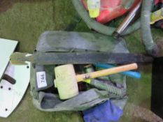 TOOL BAG CONTAINING ASSORTED TOOLS. SOURCED FROM COMPANY LIQUIDATION. THIS LOT IS SOLD UNDER THE AU