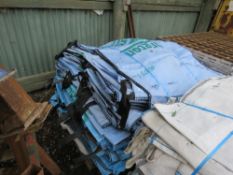 75NO LARGE BULK BAGS, USED ONCE ONLY, 2.0CUBIC METRE CAPACITY.