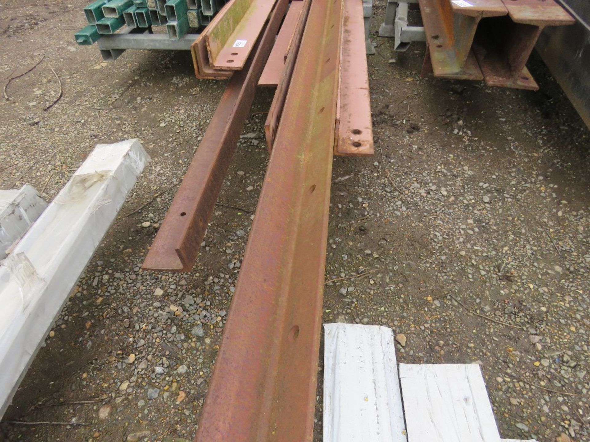 QUANTITY OF HEAVY DUTY ANGLE IRONS, 6FT -18FT APPROX. - Image 3 of 4