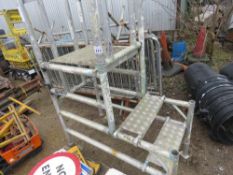 ALUMINIUM PODIUM WITH BOARDS. THIS LOT IS SOLD UNDER THE AUCTIONEERS MARGIN SCHEME, THEREFORE NO VAT