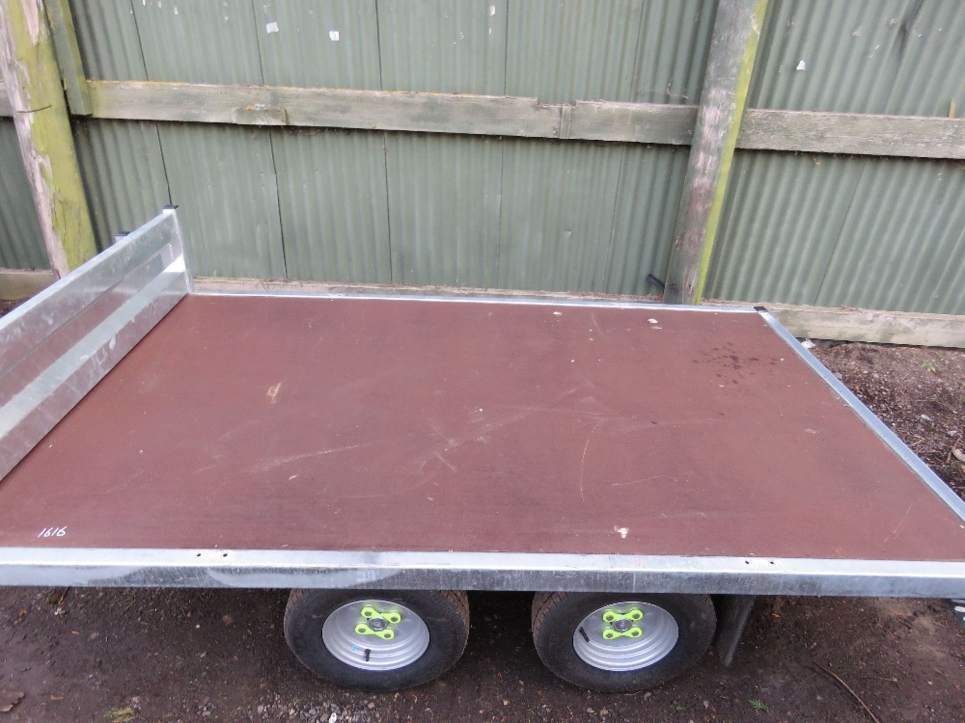 BLUELINE 2000KG RATED FLAT TRAILER, 8FT X 5FT APPROX BED SIZE. SN:SA9P20085MA140092 YEAR 2021 BUILD. - Image 5 of 7