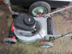 ALKO PETROL MOWER, NO BOX/COLLECTOR. THIS LOT IS SOLD UNDER THE AUCTIONEERS MARGIN SCHEME, THEREFOR