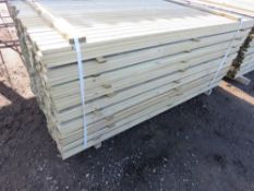 LARGE PACK OF PRESSURE TREATED VENETIAN CLADDING TIMBER SLATS. LENGTH 1.83M X 45MM WIDTH X 17MM DEPT