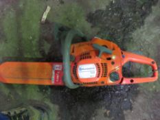 HUSQVARNA 120 PETROL CHAINSAW, SOURCED FROM DEPOT CLOSURE , THIS LOT IS SOLD UNDER THE AUCTIONEERS M