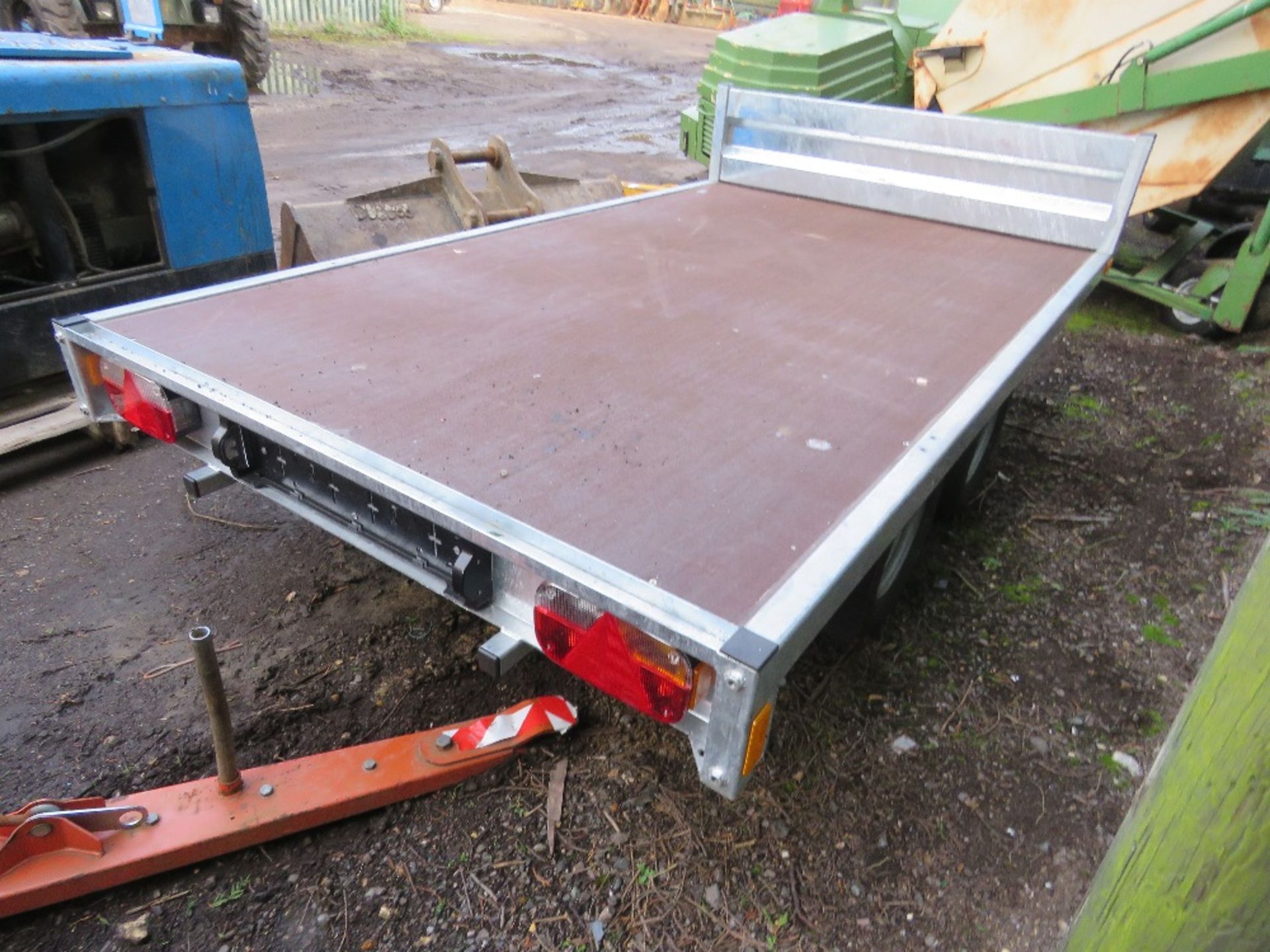 BLUELINE 2000KG RATED FLAT TRAILER, 8FT X 5FT APPROX BED SIZE. SN:SA9P20085MA140092 YEAR 2021 BUILD. - Image 7 of 7