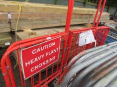 2 X METAL PEDESTRIAN BARRIER GATES. THIS LOT IS SOLD UNDER THE AUCTIONEERS MARGIN SCHEME, THEREFORE