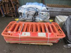 8 X PLASTIC CHAPTER 8 BARRIERS. NO VAT CHARGED ON THE HAMMER PRICE OF THIS LOT.