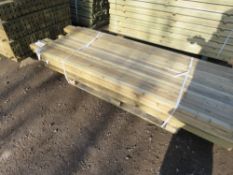 SMALL BUNDLE OF ASSORTED TREATED FENCING TIMBER 1.83M - 2.4M LENGTH APPROX.