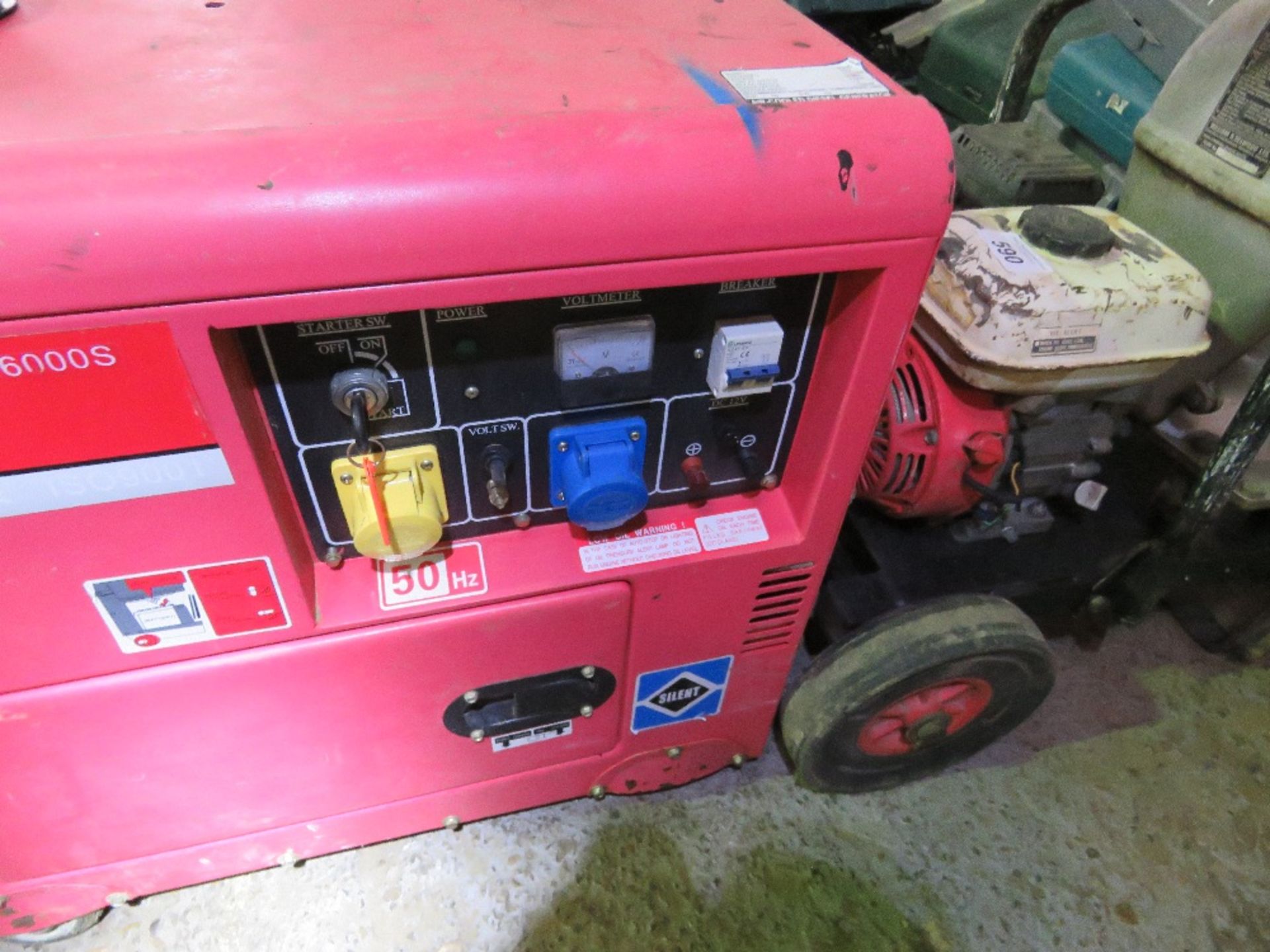 LAUNTOP DIESEL ENGINED WHEELED GENERATOR, 6KVA APPROX. - Image 2 of 3