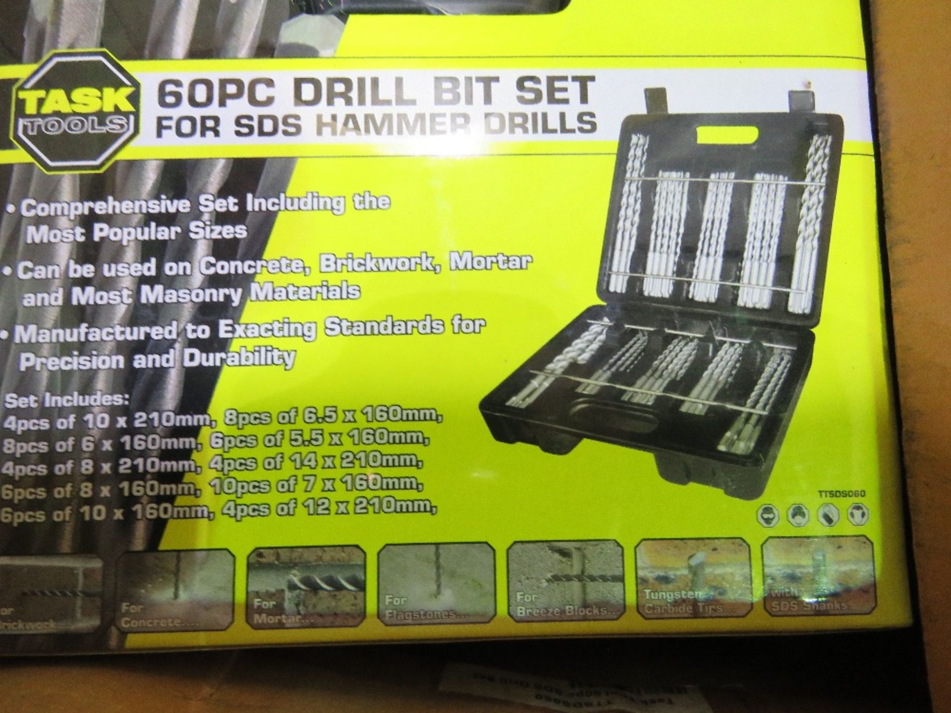 2 X 60 PIECE SDS DRILL BIT SETS IN BOXES. - Image 2 of 2