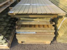 STACK OF 9 X ASSORTED TIMBER GARDEN GATES.