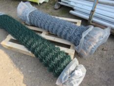 2 X ROLLS OF CHAINLINK FENCING.
