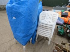LARGE QUANTITY OF PLASTIC GARDEN/MARQUEE CHAIRS. THIS LOT IS SOLD UNDER THE AUCTIONEERS MARGIN SCHEM