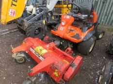 KUBOTA 3680 4WD OUTFRONT MOWER. ROAD REGISTERED LK09 EPX (LOG BOOK TO APPLY FOR) SN:3095. TRIMAX S21