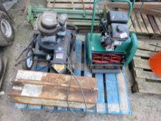 CYLINDER MOWER, SPACE HEATER AND A BILLY GOAT VAC UNIT. THIS LOT IS SOLD UNDER THE AUCTIONEERS MARGI