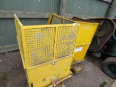 2 X CONTACT FORKLIFT TIPPING BINS, COMPACT SIZE, 75CM WIDTH APPROX. THIS LOT IS SOLD UNDER THE AUCTI