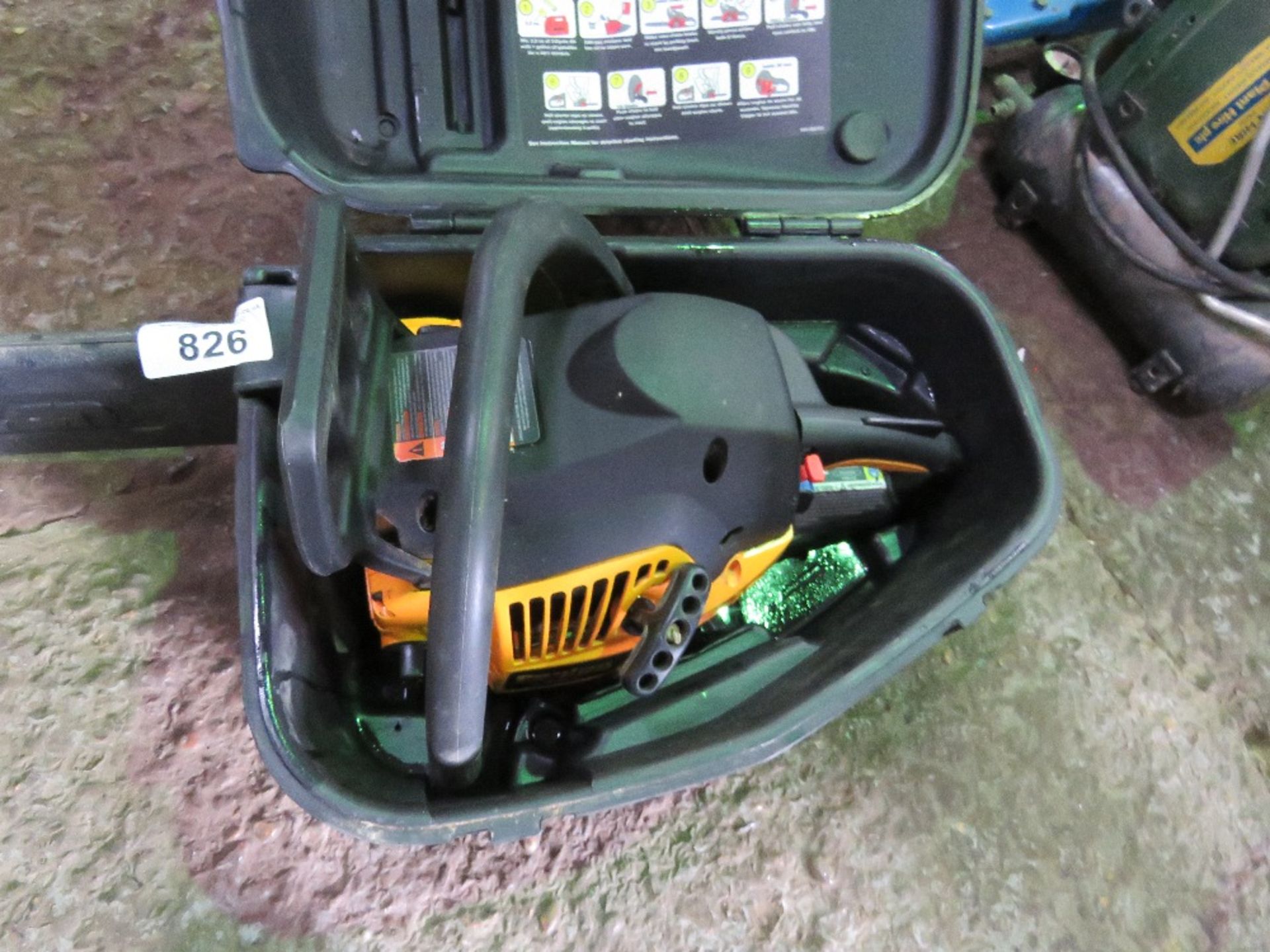 PETROL ENGINED CHAINSAW IN A CASE. THIS LOT IS SOLD UNDER THE AUCTIONEERS MARGIN SCHEME, THEREFORE N - Image 2 of 2