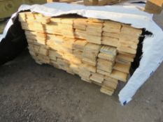 PACK OF MACHINED UNTREATED ROUNDED EDGE PROFILE TIMBER BOARDS. 2.4M LENGTH 95MM X 20MM APPROX. 230 B