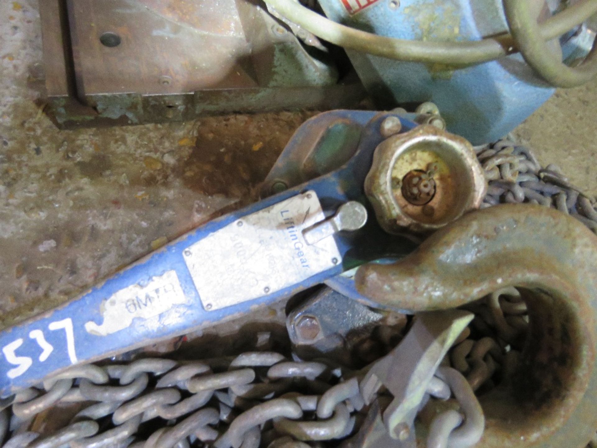 LIFTINGEAR 9000KG RATED RATCHET CHAIN HOIST/PULLER.. SOURCED FROM DEPOT CLEARANCE. - Image 2 of 3