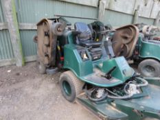 HAYTER R314 BATWING TRIPLE ROTARY RIDE ON MOWER, YEAR 2003 REGISTERED REG:BU03 UZR WITH V5.