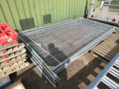 STACK OF 10 X HERAS TYPE SITE FENCE PANELS. THIS LOT IS SOLD UNDER THE AUCTIONEERS MARGIN SCHEME, TH