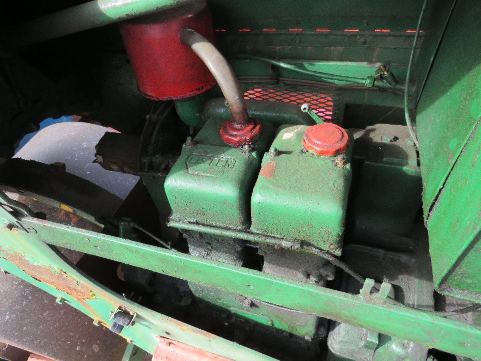 LISTER ENGINED ELECTRIC START ROLLER, DIRECT FROM FOOTBALL CLUB. WHEN TESTED WAS SEEN TO RUN AND DRI - Image 4 of 5