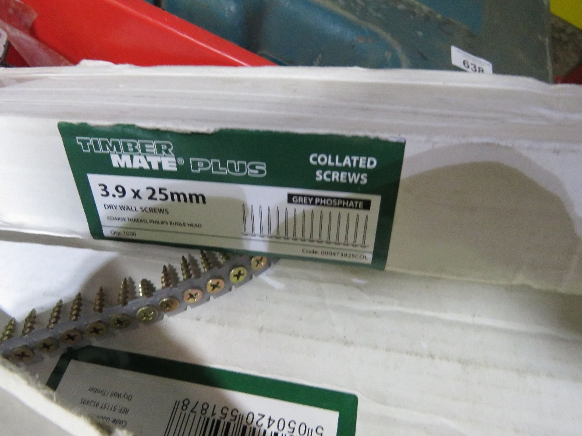 BOX OF COLLATED SCREWS. - Image 2 of 3
