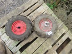 2 X SMALL IMPLEMENT WHEELS 4.00-8.
