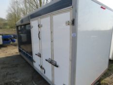 SLIPSTREAM INSULATED MULTI COMPARTMENT BODY WIH FRIDGE. 13FT LENGTH APPROX, REMOVED FROM IVECO 2500K