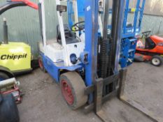 NISSAN 3TONNE DIESEL FORKLIFT SN:001774. WHEN TESTED WAS SEEN TO DRIVE, STEER, BRAKE AND LIFT.