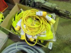 BOX OF 110VOLT EXTENSION LEADS, UNUSED. THIS LOT IS SOLD UNDER THE AUCTIONEERS MARGIN SCHEME, THEREF