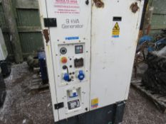 HARRINGTON HGI COMPACT GENERATOR SET, KUBOTA 3 CYLINDER DIESEL ENGINE. PREVIOUSLY USED FOR POWERING