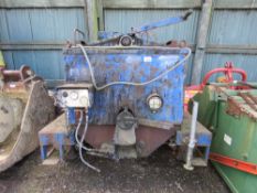 SINGLE AXLED HORROD TAR BOILER HOT BOX TRAILER WITH YANMAR DIESEL ENGINE.