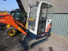 KUBOTA KX36-3 MINI EXCAVATOR WITH A CAB, BREAKER AND TRAILER. YEAR 2006 APPROX. 3413 REC HOURS. SN:F