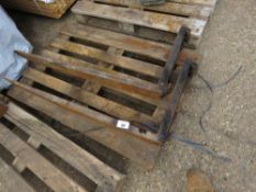 SET OF FORKLIFT TINES, 16" CARRIAGE APPROX.