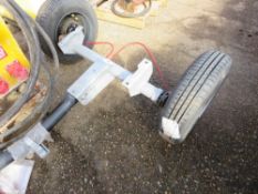 BRAKED TRAILER CHASSIS 4FT TOTAL WIDTH APPROX, UNUSED.