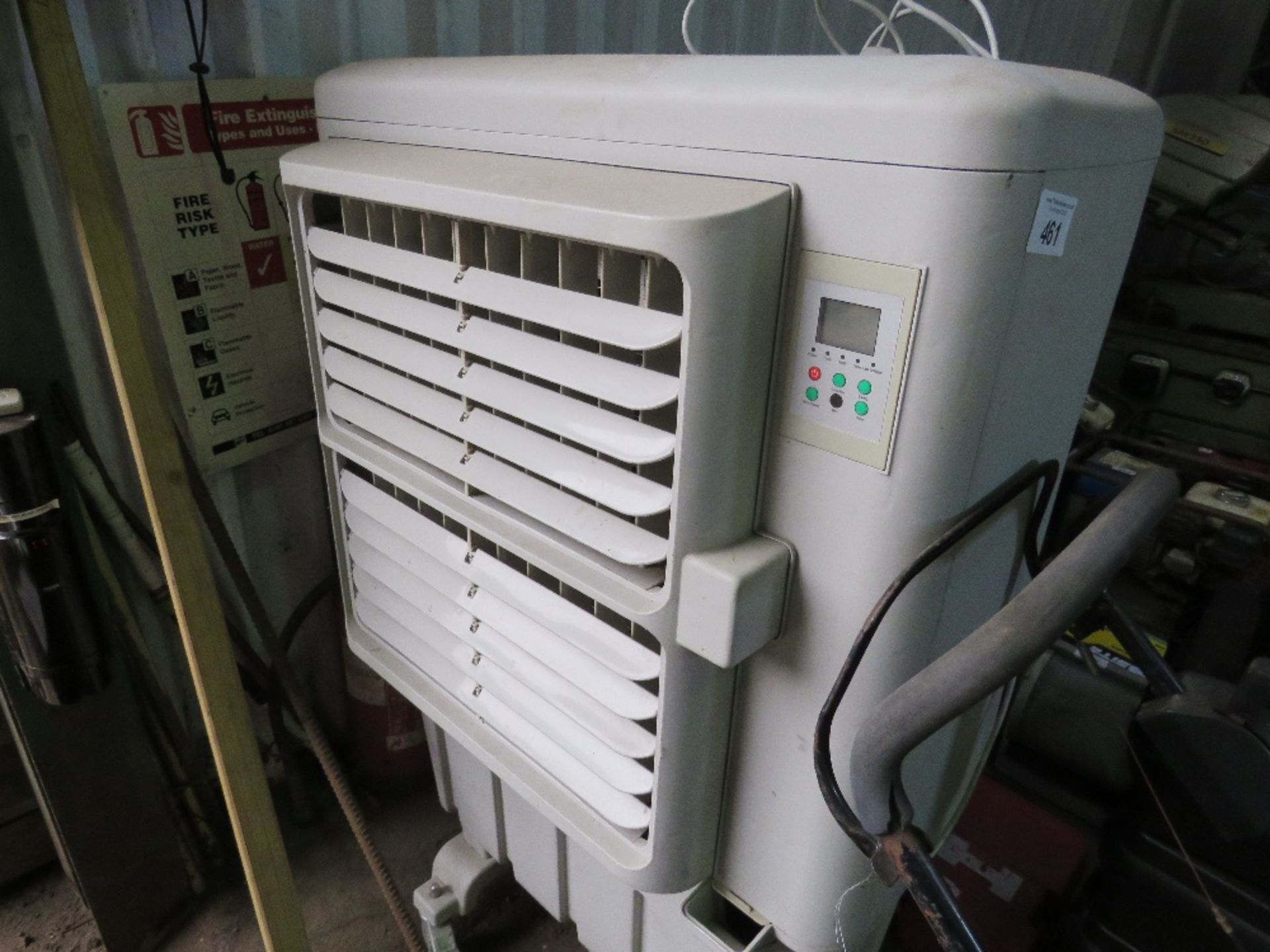 LARGE OUTPUT ROOM CHILLER UNIT ON A STAND. THIS LOT IS SOLD UNDER THE AUCTIONEERS MARGIN SCHEME, THE - Image 2 of 2