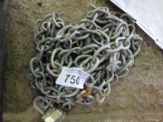 LONG LENGTH OF STEEL CHAIN. THIS LOT IS SOLD UNDER THE AUCTIONEERS MARGIN SCHEME, THEREFORE NO VAT W