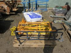 4 X SACKBARROW FRAMES, NO WHEELS. THIS LOT IS SOLD UNDER THE AUCTIONEERS MARGIN SCHEME, THEREFORE NO