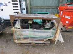 KELLFRI VKMATV QUAD TOWED PETROL ENGINED FLAIL MOWER, SHOP SOILED, IN A CRATE.