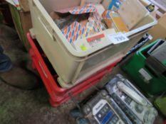 3 X BOXES CONTAINING MASONARY ANCHOR BOLTS, SCREWS ETC.