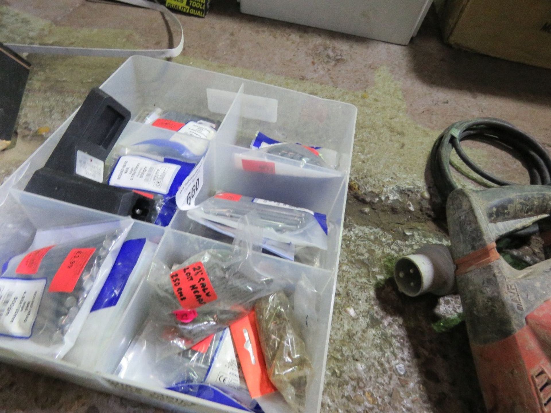 BOX OF NAILS/FIXINGS. - Image 2 of 2