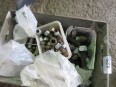 BOX OF HEAVY DUTY BOLTS / FIXINGS. THIS LOT IS SOLD UNDER THE AUCTIONEERS MARGIN SCHEME, THEREFORE N