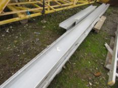 QUANTITY OF GREY PLASTIC RSJ EFFECT BEAMS. 5FT - 20FT APPROX. THIS LOT IS SOLD UNDER THE AUCTIONEERS