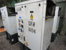 HARRINGTON HGI COMPACT GENERATOR SET, KUBOTA 3 CYLINDER DIESEL ENGINE. PREVIOUSLY USED FOR POWERING