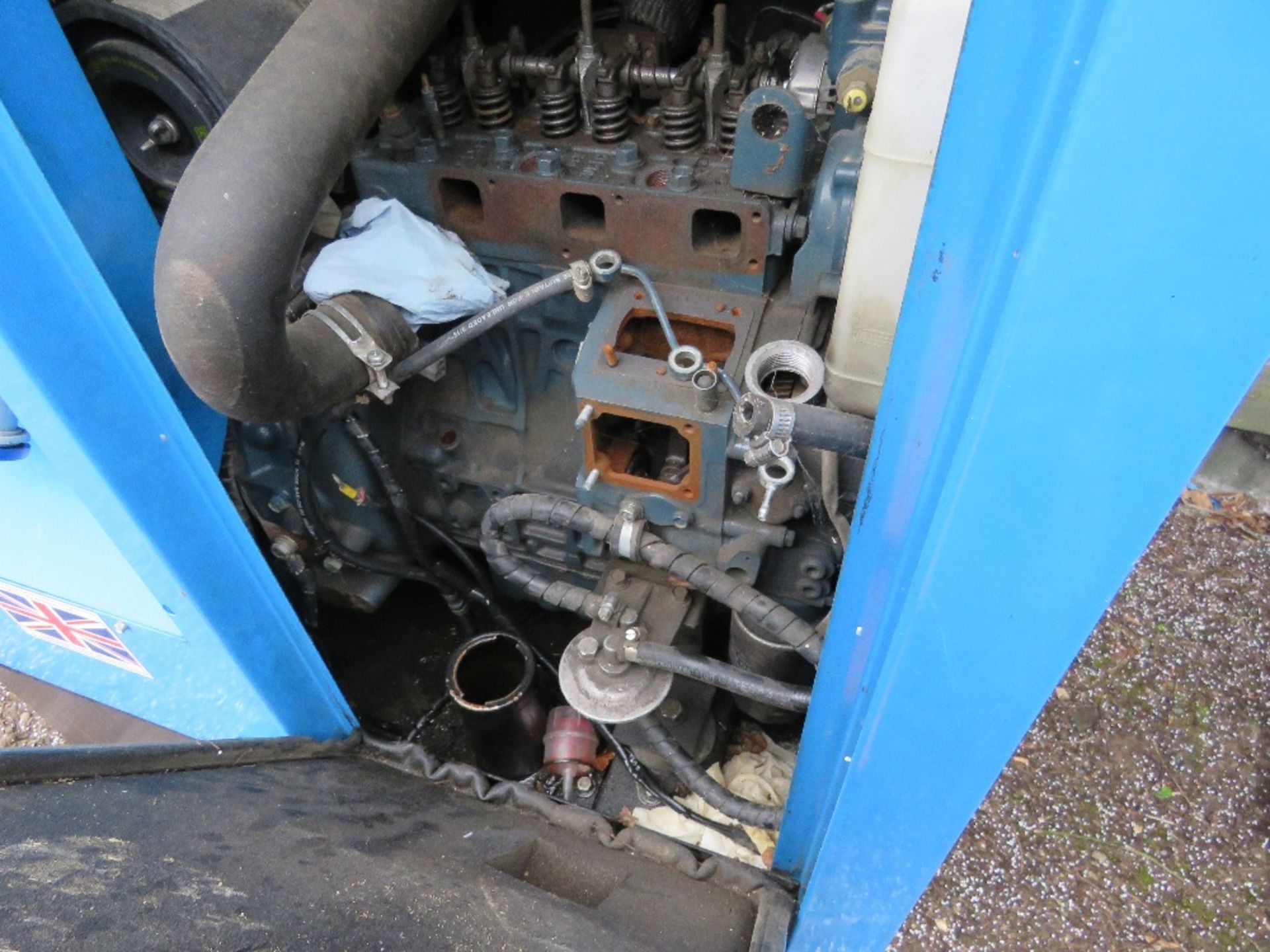 STEPHILL 10KVA COMPACT GENERATOR SET, KUBOTA 3 CYLINDER DIESEL ENGINE. PARTS MISSING AS SHOWN. PREVI - Image 4 of 7